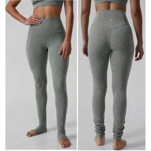 Athleta Elation Over the Heel Tight in Heathered Green - Size M